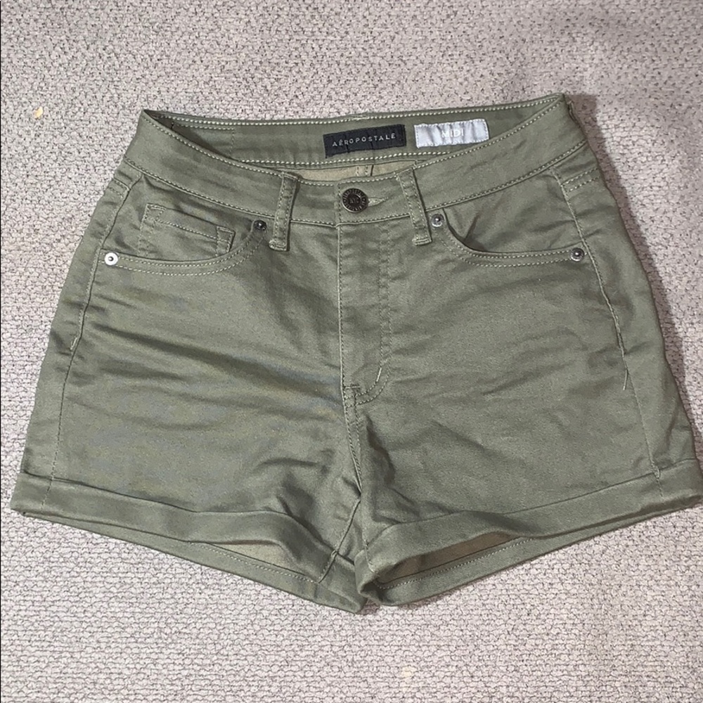 Olive Midi Shorts
